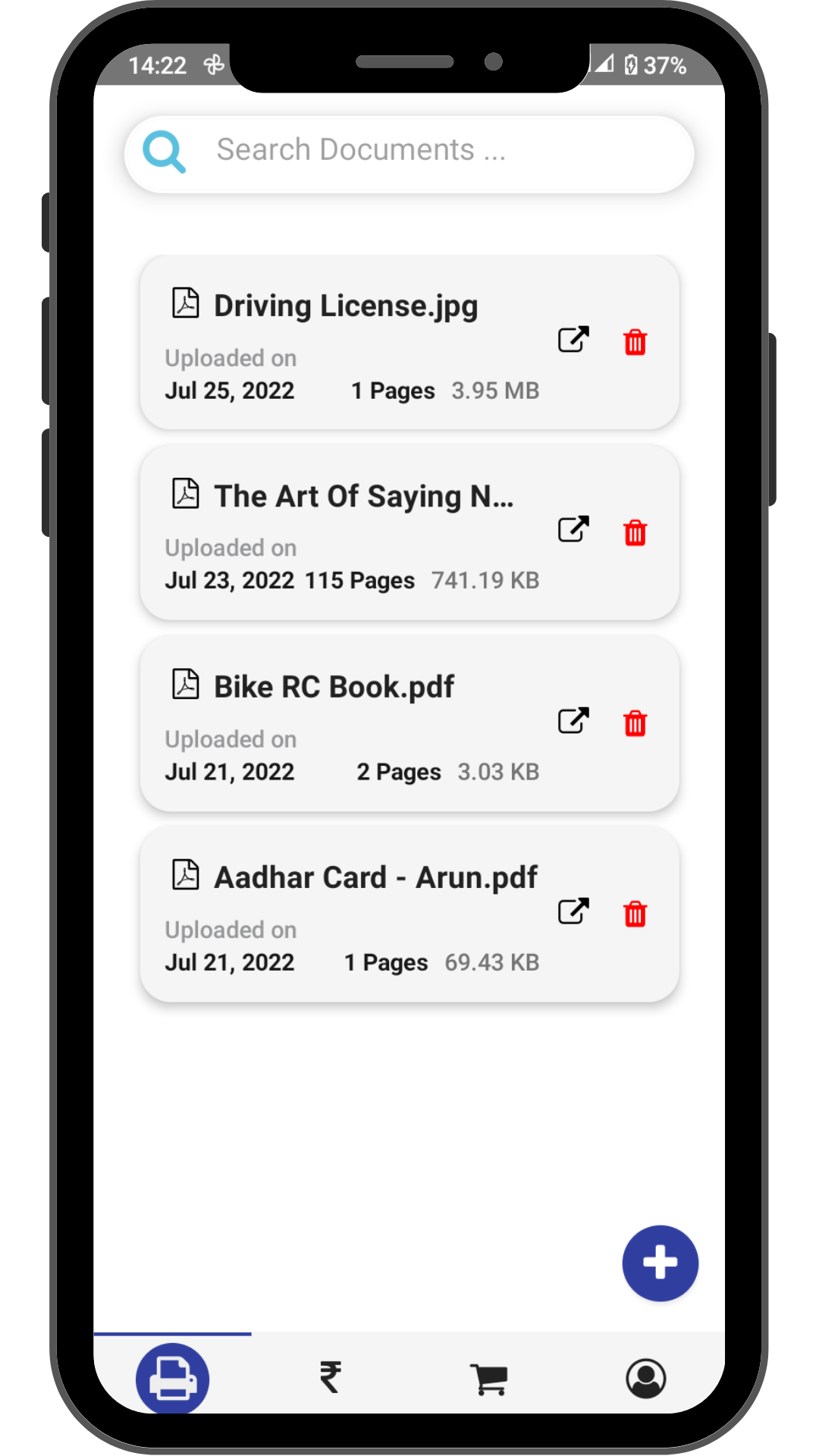 Zen - Documents Page